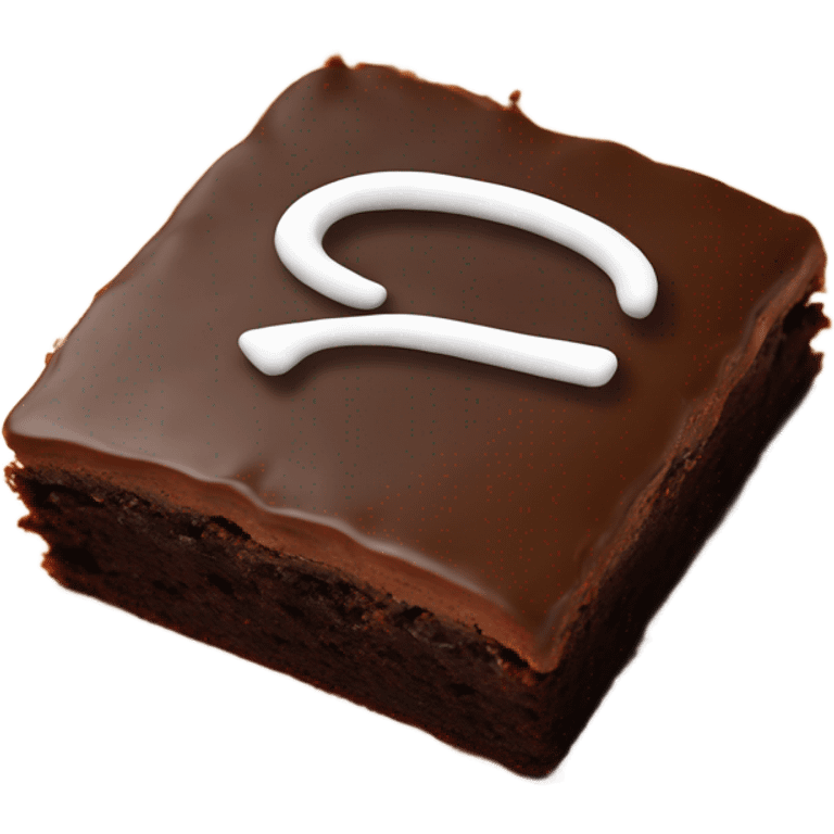 Browns logo on a brownie emoji