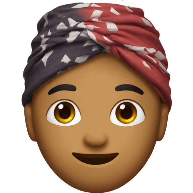 Emoji with bandana on head emoji