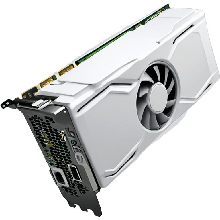 white Video card rtx 2060 super emoji