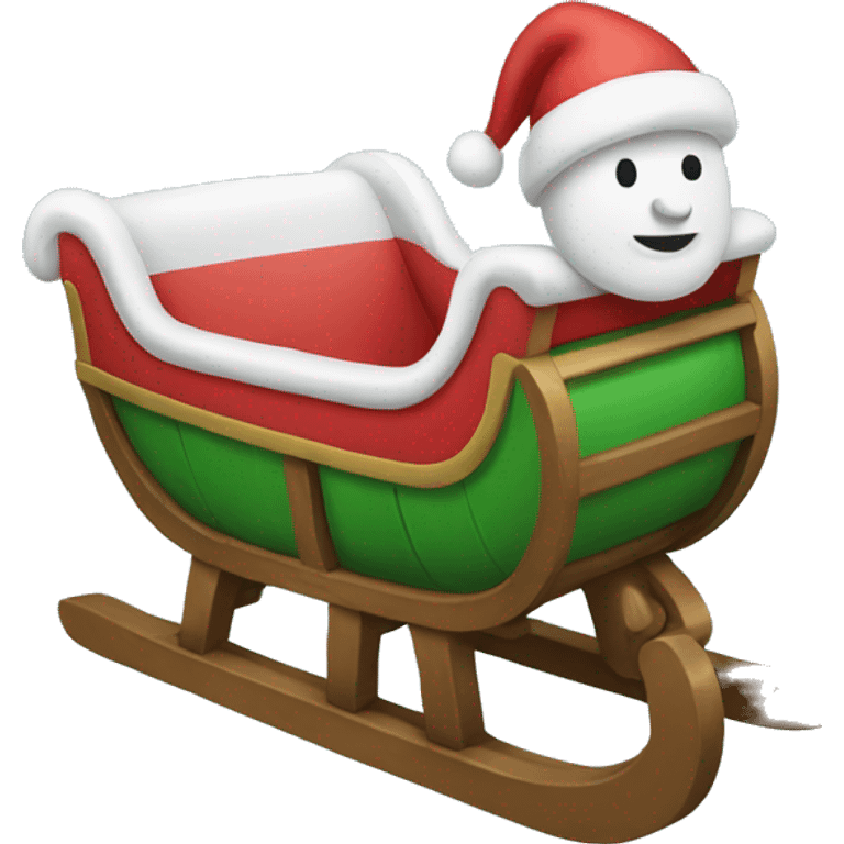 Christmas sled emoji