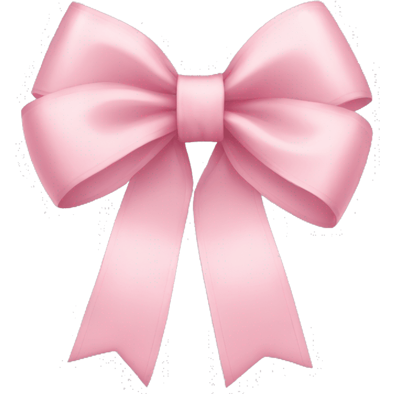 light pink ribbon bow emoji