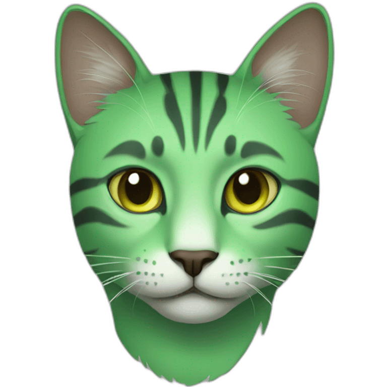 green cat emoji