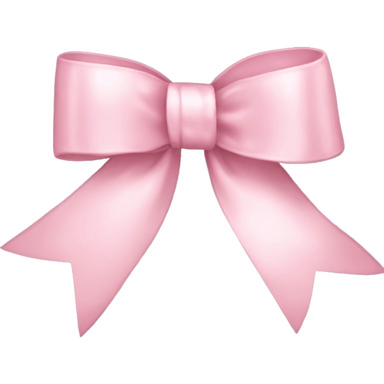 light pink ribbon bow emoji