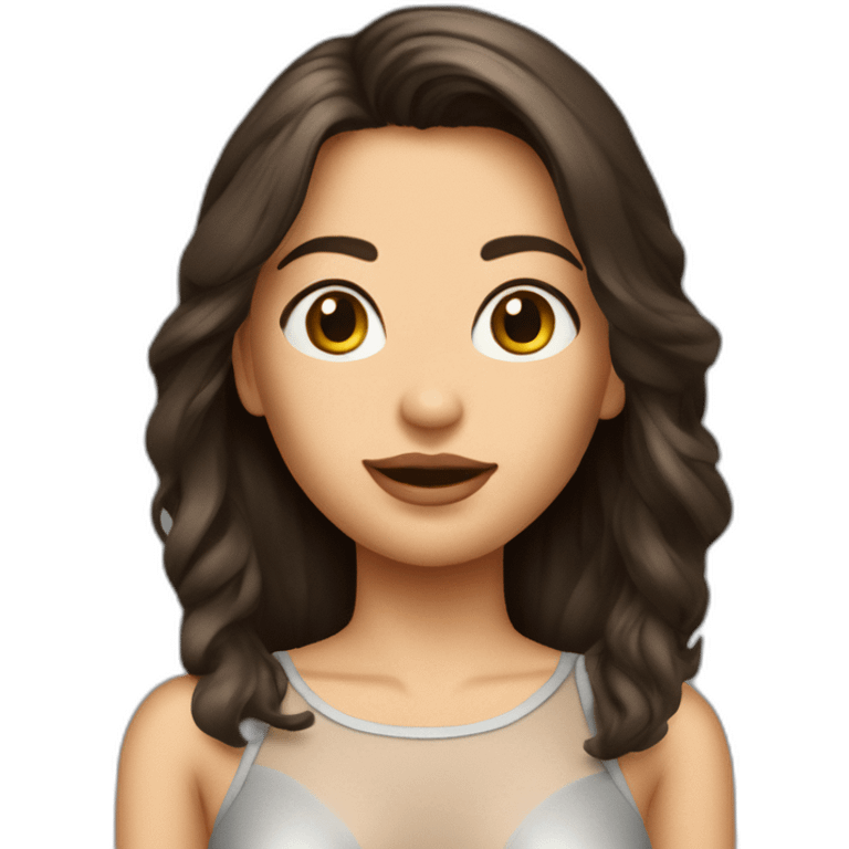 brunette-girl-wearing-seethrough-top emoji