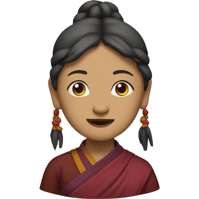 tibetan woman named Drolma emoji emoji