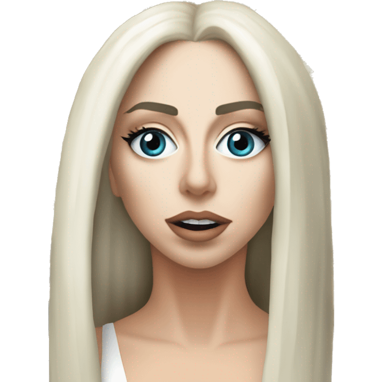 Сделай lady gaga как монашка молится  и на заднем плане sagrada familia emoji