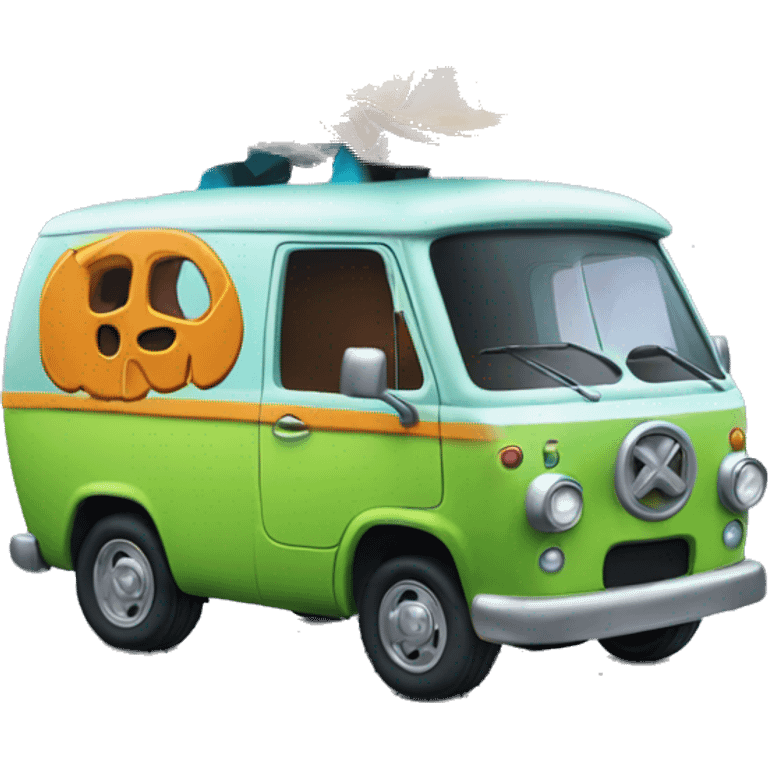 The mystery machine from scooby doo emoji