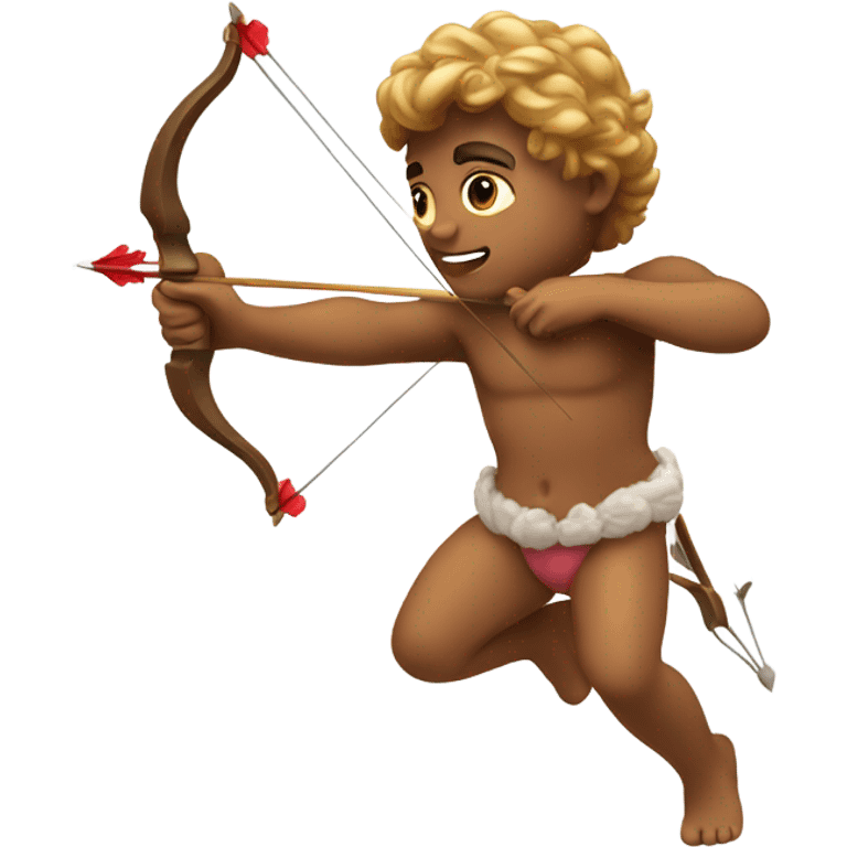 Cupid shooting arrow emoji