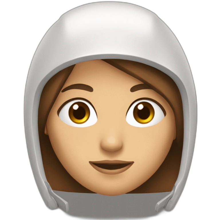 femme métisse gameuse yeux marrons casque gaming emoji