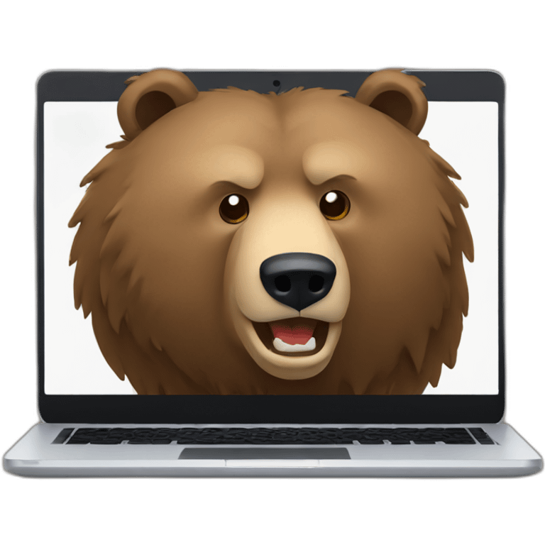 grizzly laptop emoji