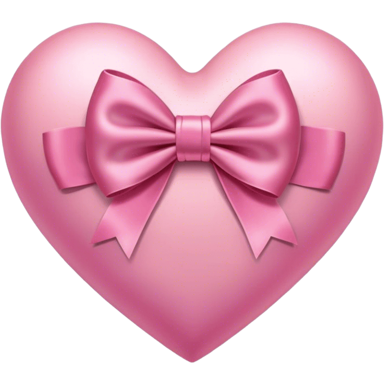 Pink heart with bow emoji