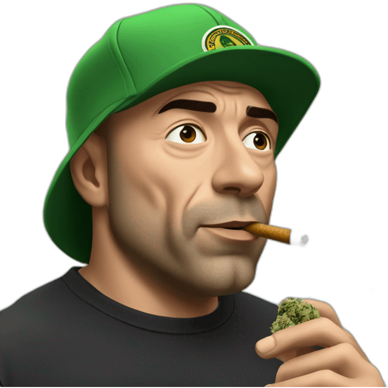 Joe Rogan smoking cannabis emoji