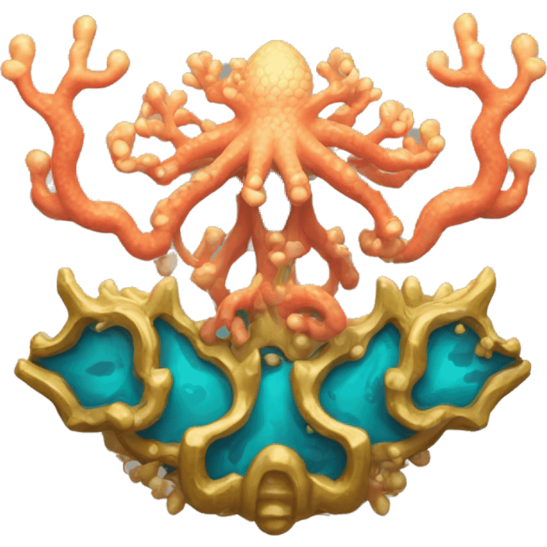 emblem of  Coral Sea kingdom emoji