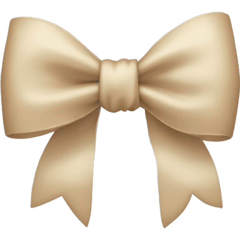 Beige bow emoji