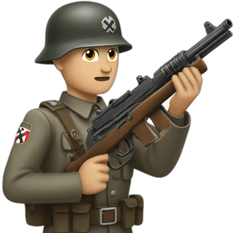 nazi-soldier-with-gun emoji