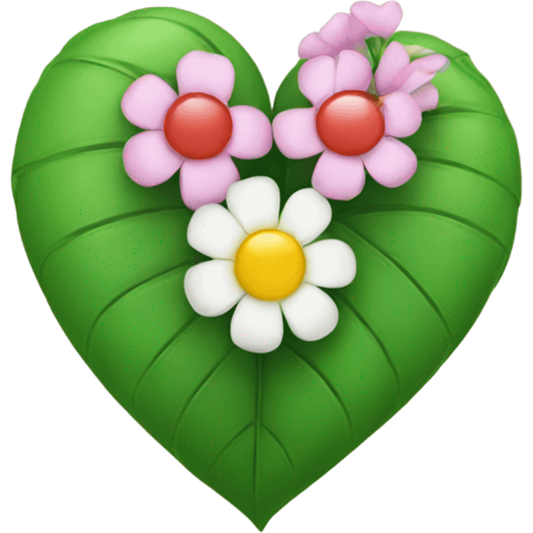 heart-flower-with-leaves emoji