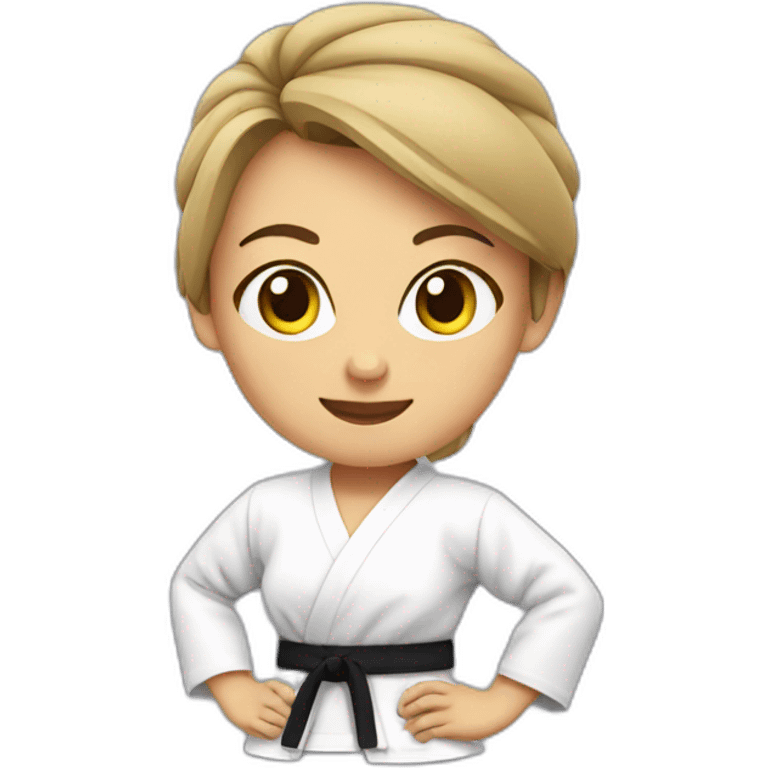 karate girl emoji