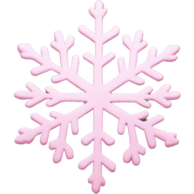 pastel pink snowflake  emoji