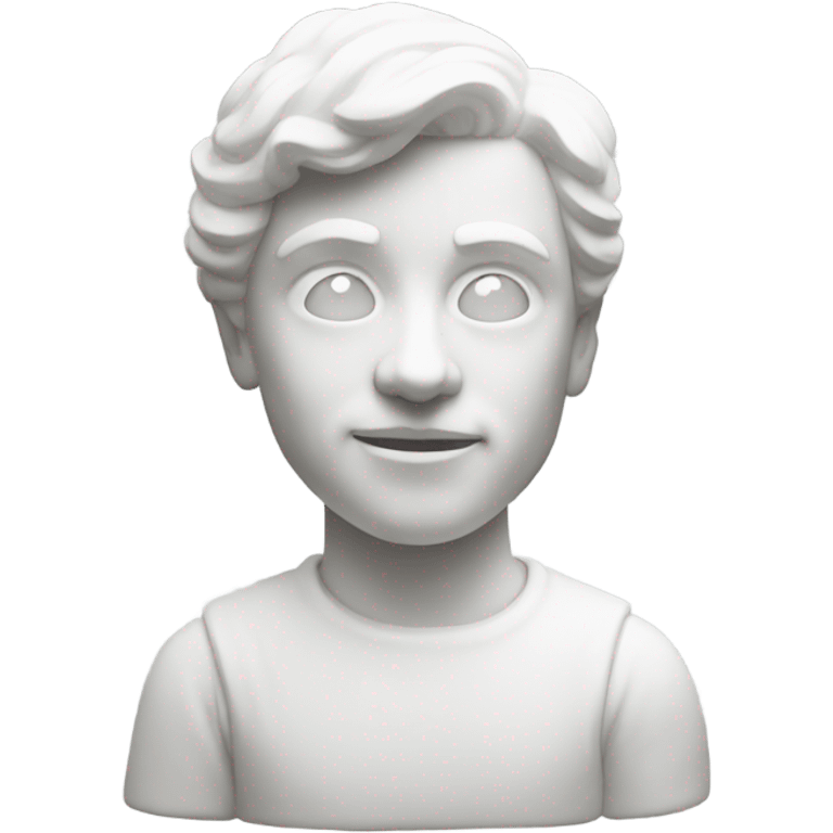 White sculpture emoji