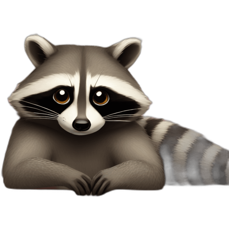 raccoon on a couch emoji