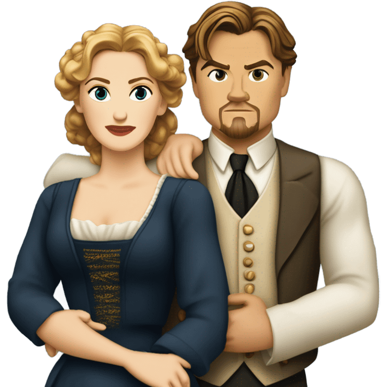 Kate winslet and Leonardo dicaprio titanic emoji