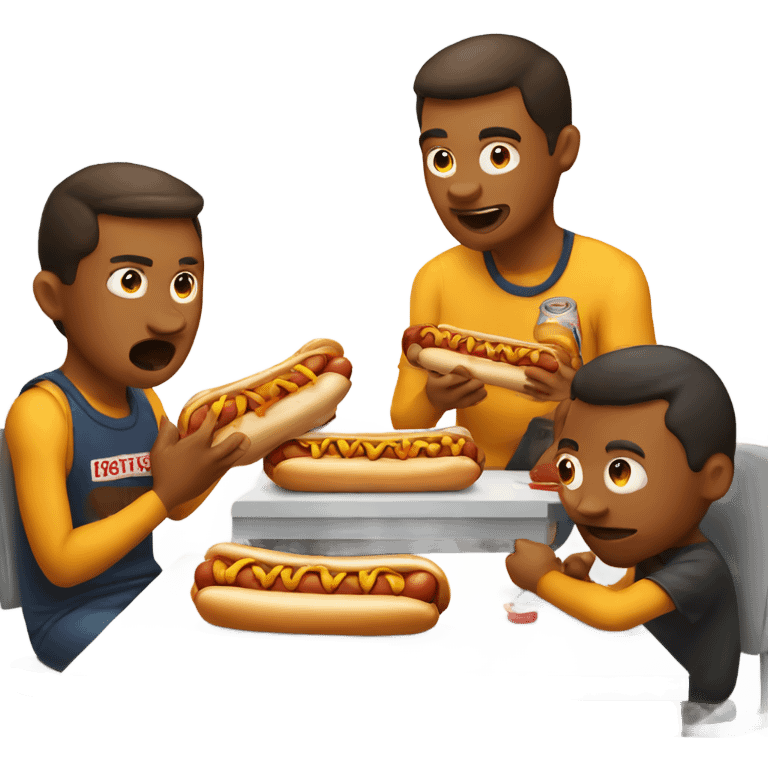 Hotdog eating contest  emoji