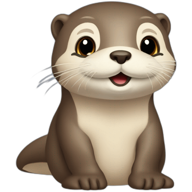 Loutre mignonne emoji