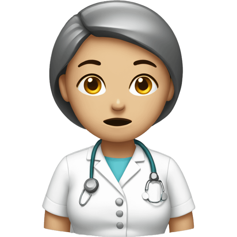 stressed nurse emoji