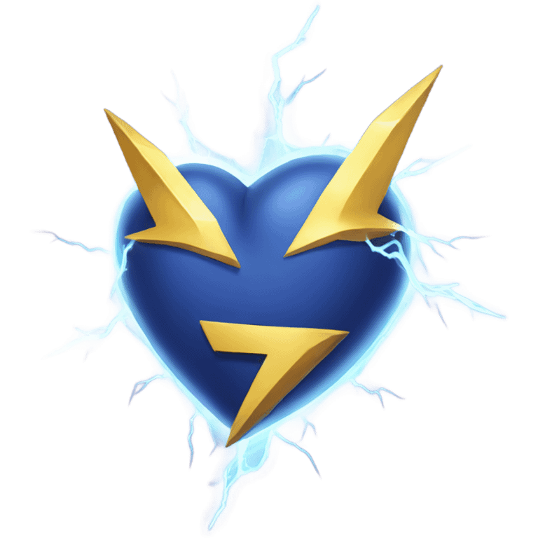 Lightning heart emoji