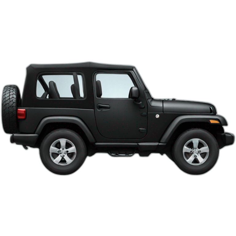 Black Jeep car emoji