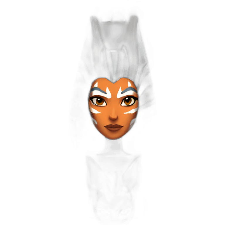 Sexy Ahsoka Tano (pose) (portrait, front facing) (small horns) emoji