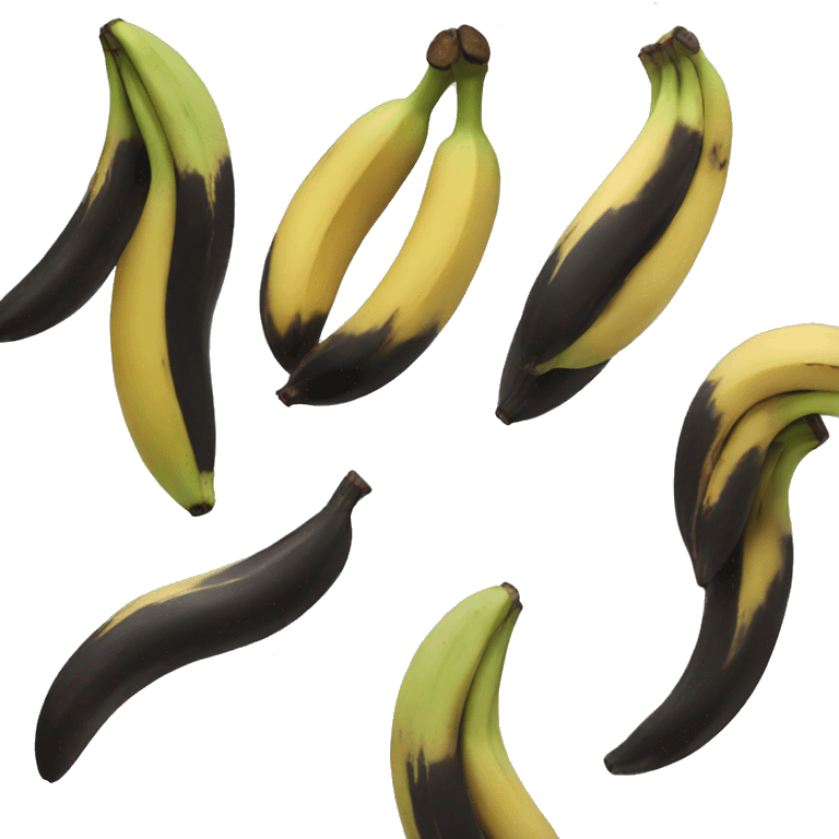 black banana emoji