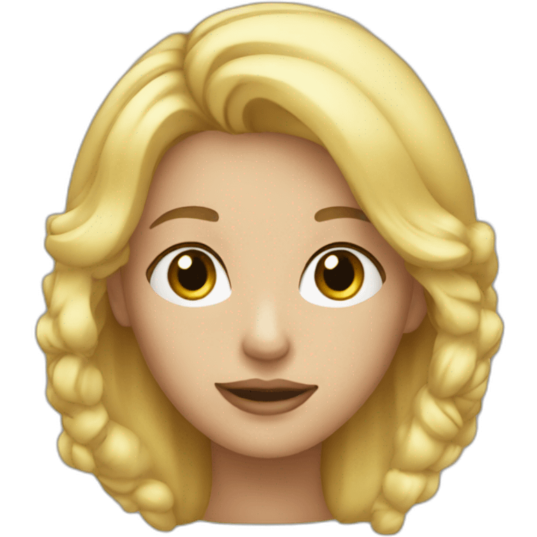 Petite blonde emoji