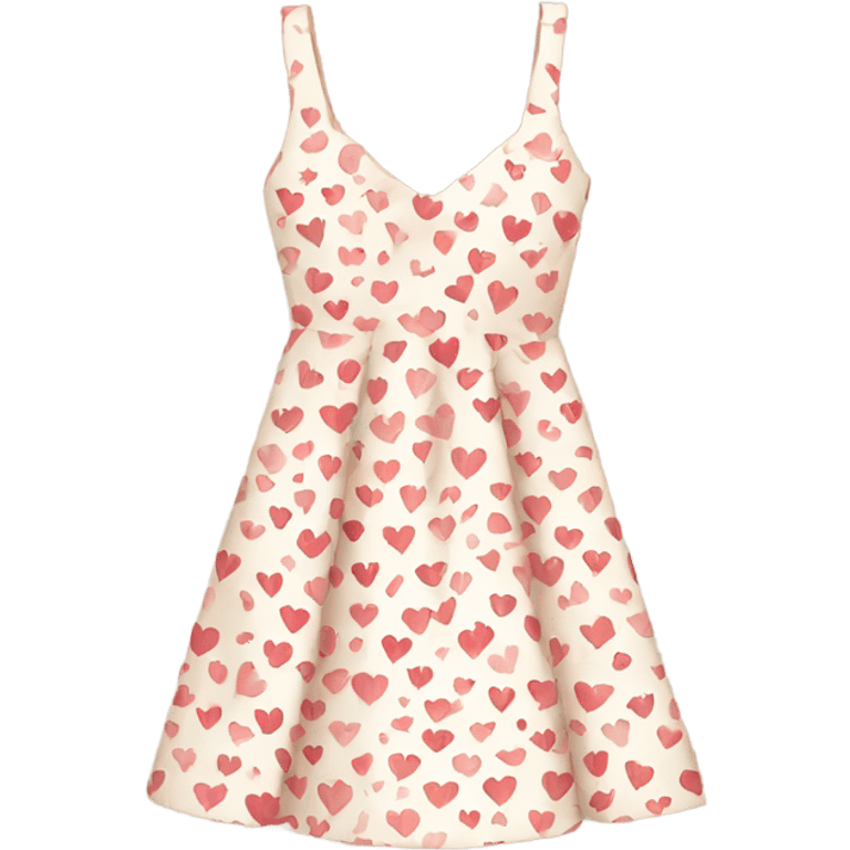 dress with a heart pattern emoji