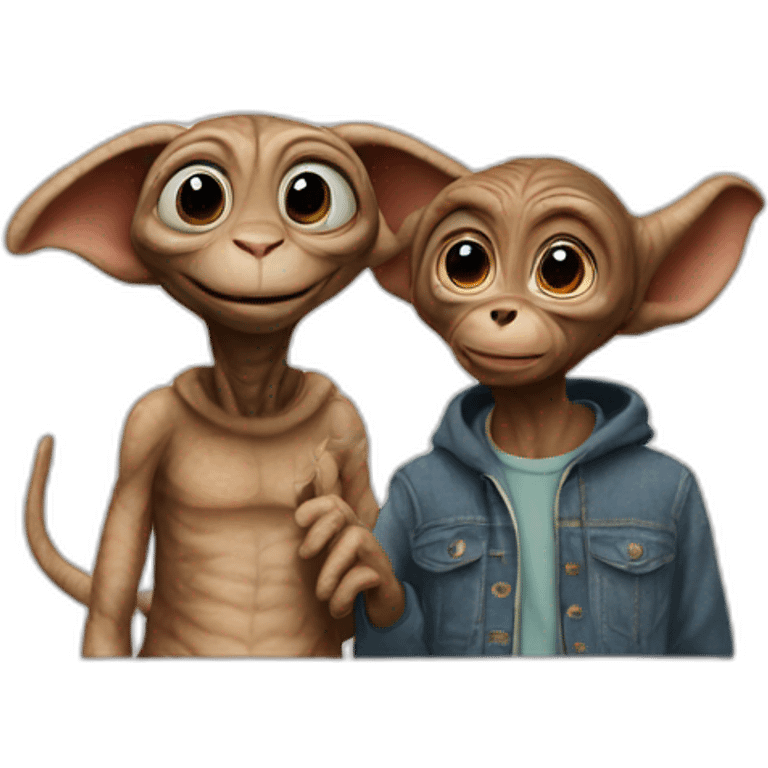 E. T and mickey  emoji