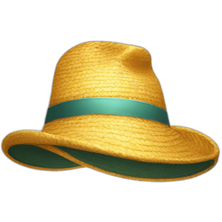 Hat with sun emoji