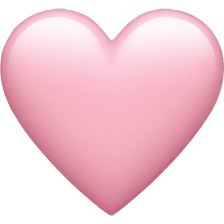 Light pink heart  emoji