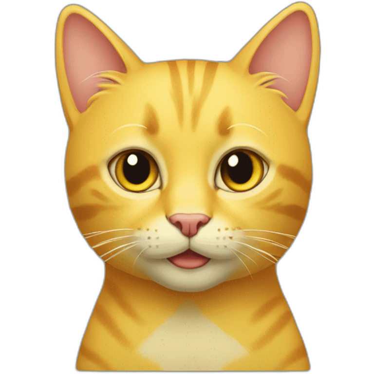 Yellow-cat-meow emoji