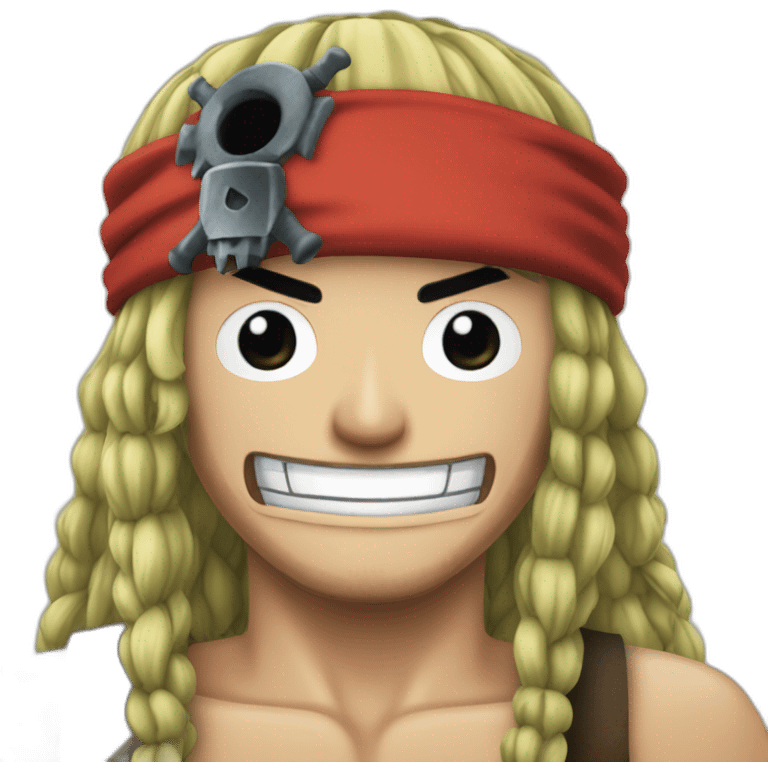 drapeau de pirate dans one piece emoji