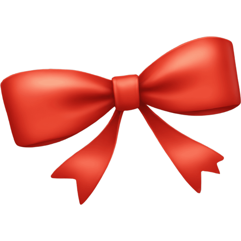 Bright red bow emoji