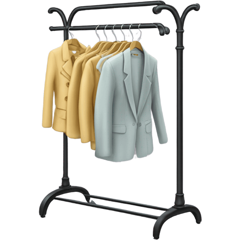 Clothing rack feminine modern emoji