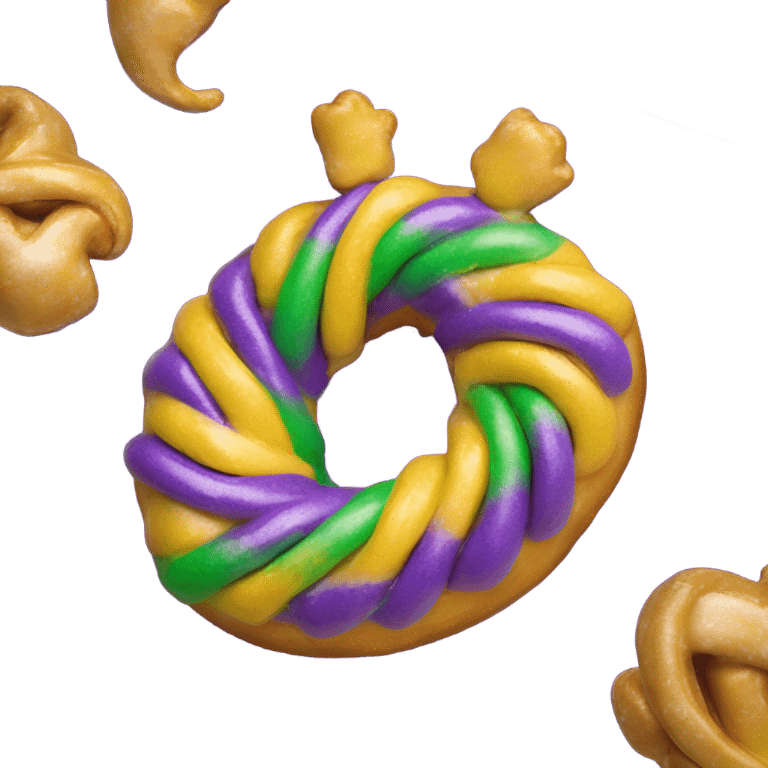 New Orleans king cake emoji