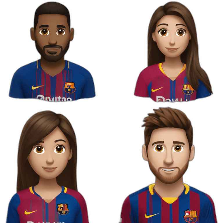 Antonella et messi emoji