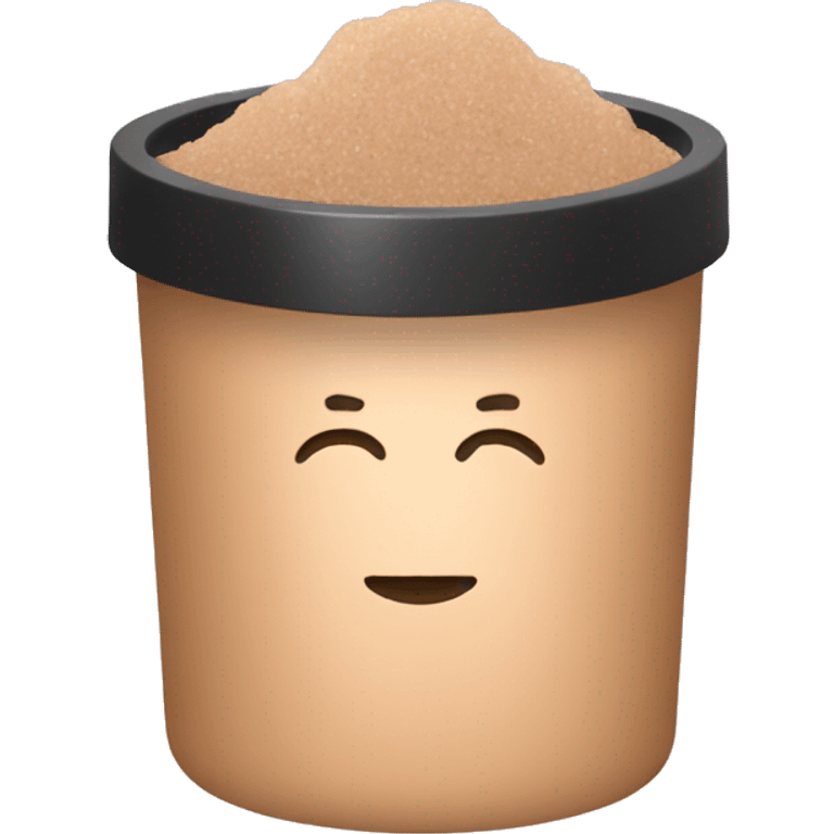 light brown body scrub pot emoji