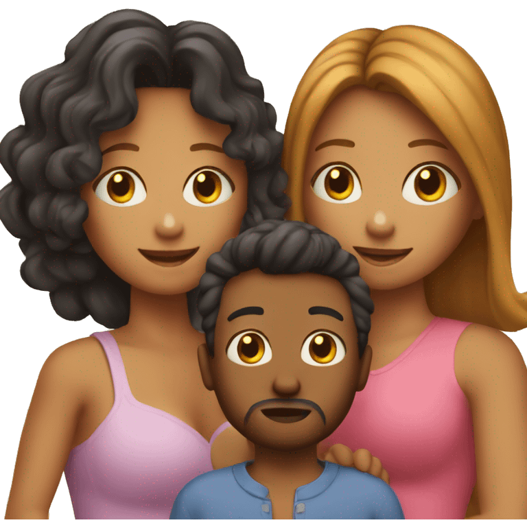 mum dad 2 boys and a girl emoji