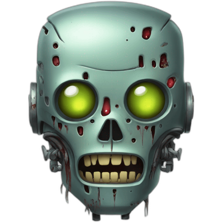 Robot zombie emoji