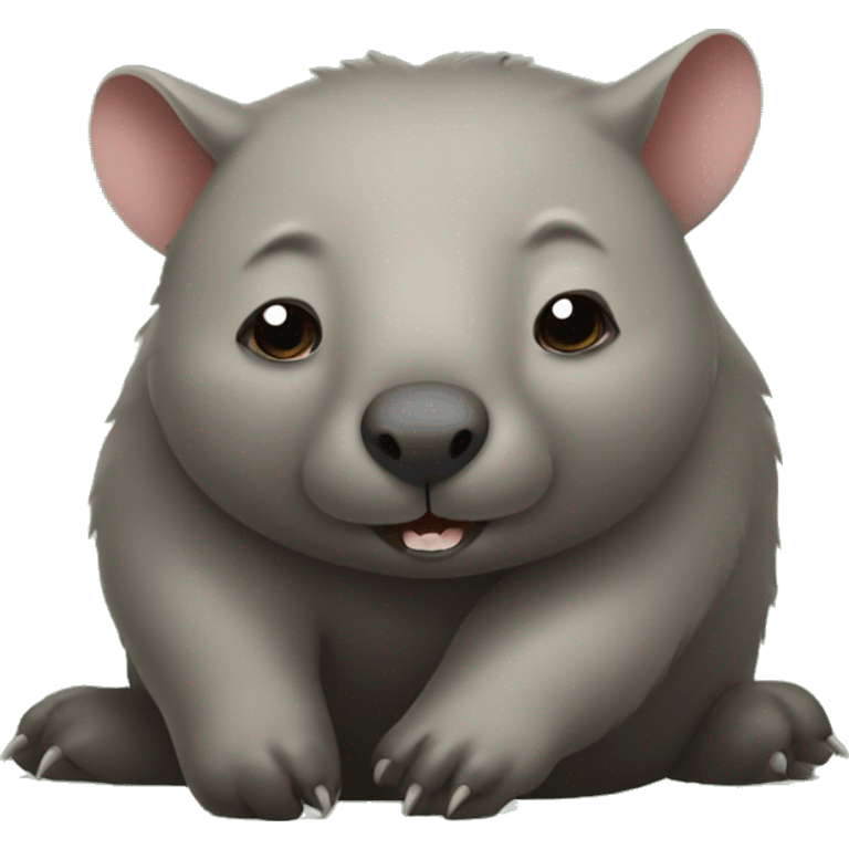 wombat on its side  emoji