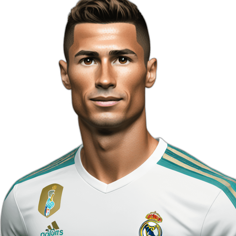 Cr7 full body on Real Madrid shirt emoji