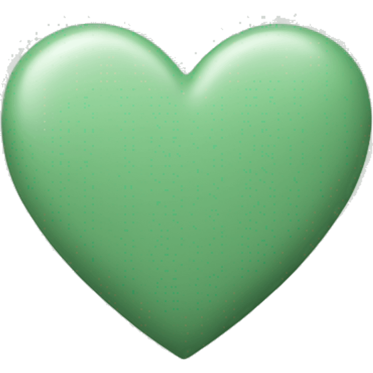 Sage green heart emoji