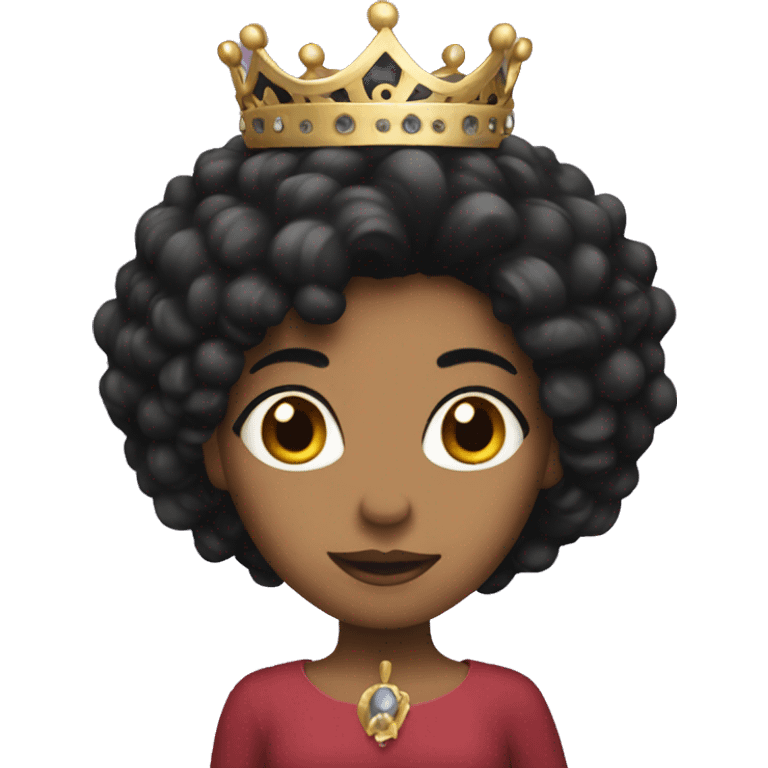 queen with black hair  emoji